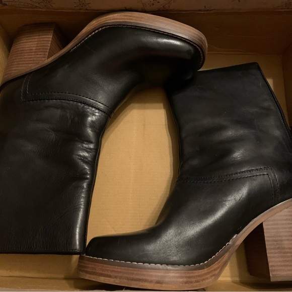 Free people black port wood heel boot - Picture 6 of 6